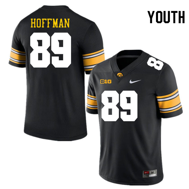 Youth #89 Gavin Hoffman Iowa Hawkeyes College Football Jerseys Stitched-Black